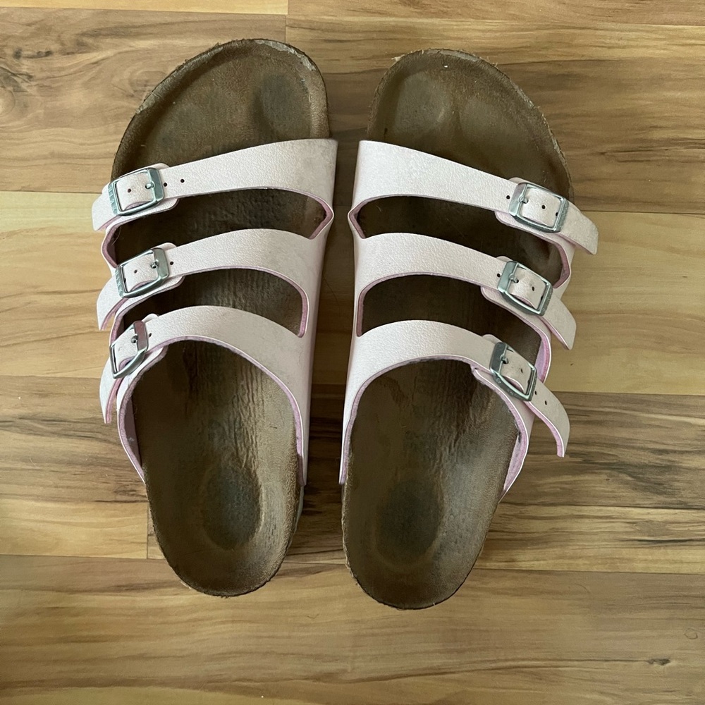 Pink birkenstocks